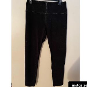 Pink acid wash leggings